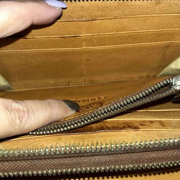 Godane Genuine Crocodile Embossed Leather Long Zippy Wallet. Vtg Exotic Japan! - Picture 12 of 14